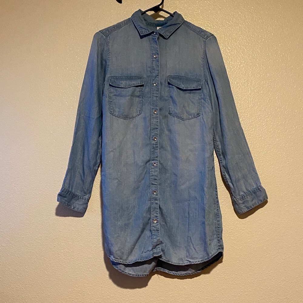 H&M Light Blue Denim Dress Size 6